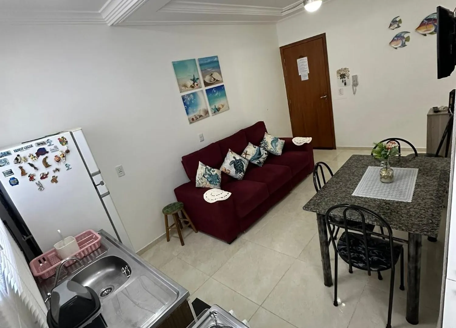 Apto 2D Suite 400M Praia - Wifi - Ar Cond E Garagem Florianopolis